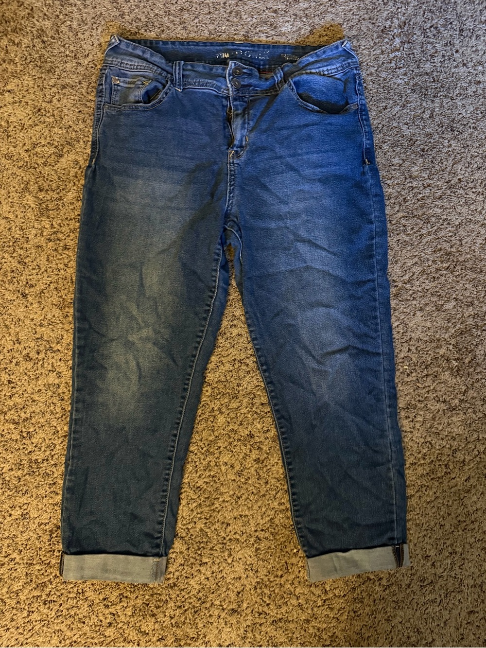 Wallflower Blue Cropped Ankle Jeans